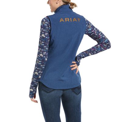 Ariat New Team - Softshell Vest DonkerBlauw Dames - 33563-283